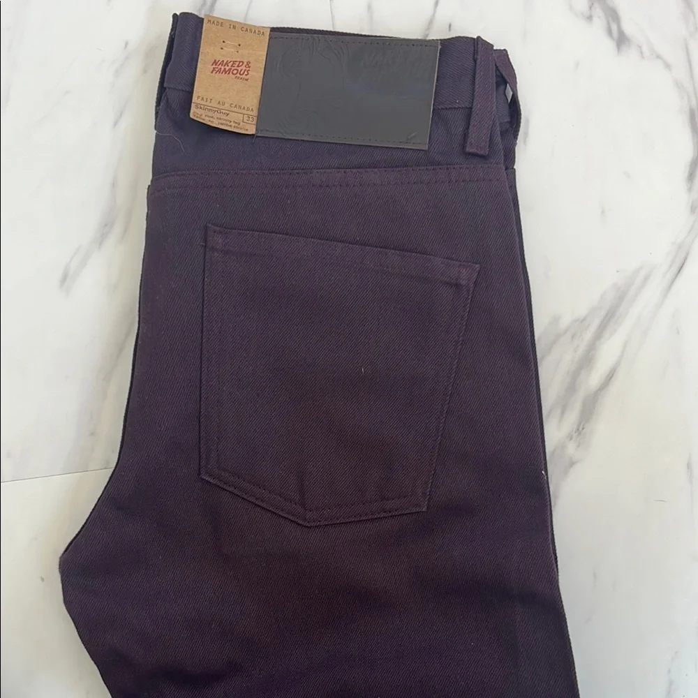 Naked & Famous Denim Black Slim Jeans - Picture 6 of 12